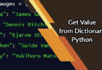 Get Value from Dictionary Python