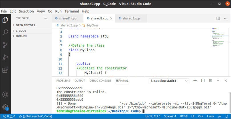 C++ shared_ptr