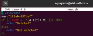 What Does =~ Mean In Bash?