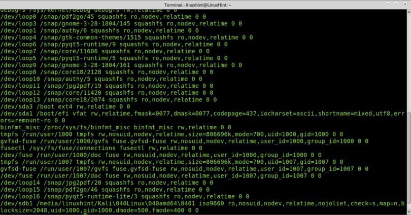 how-do-i-see-all-mounts-in-linux