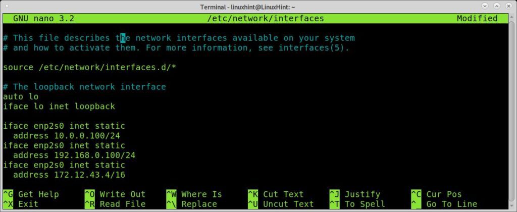 How To Bind Multiple Addresses To An Interface On Linux