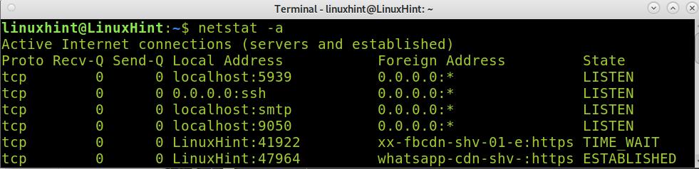 Debian netstat команда не найдена