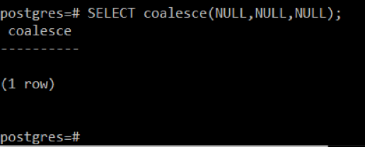 What Is Coalesce In Postgresql