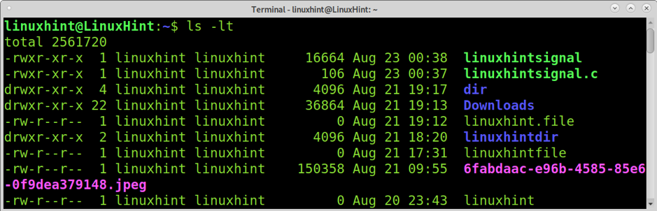 Find Last Modified File Linux