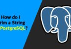 How do I Trim a String in PostgreSQL