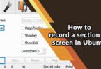 How to record a section of screen in Ubuntu