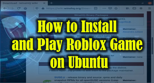 How to Install and Play Roblox Game on Ubuntu