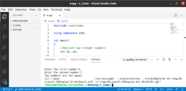 C++ Programming examples