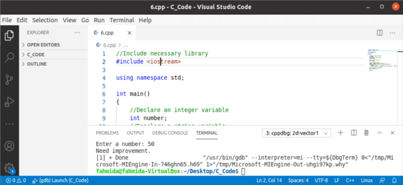 C++ Programming examples
