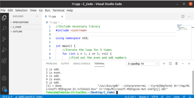 C++ Programming examples