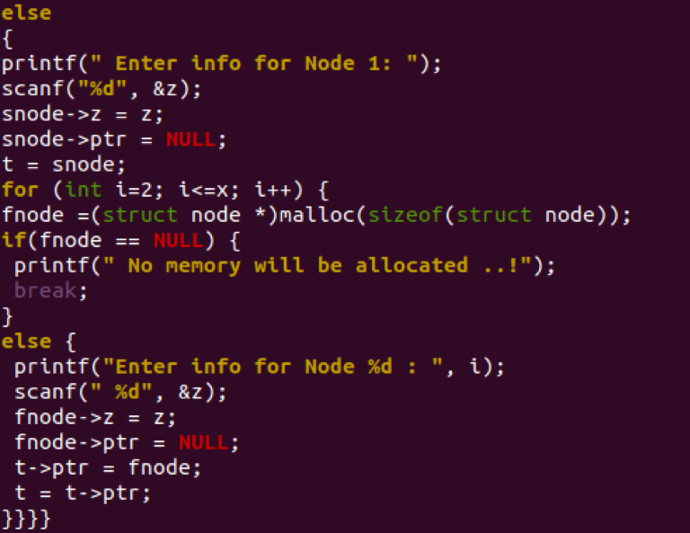How To Create A Linked List In C