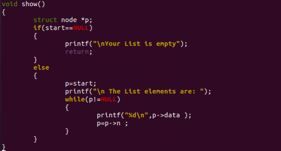 How to create a linked list in C