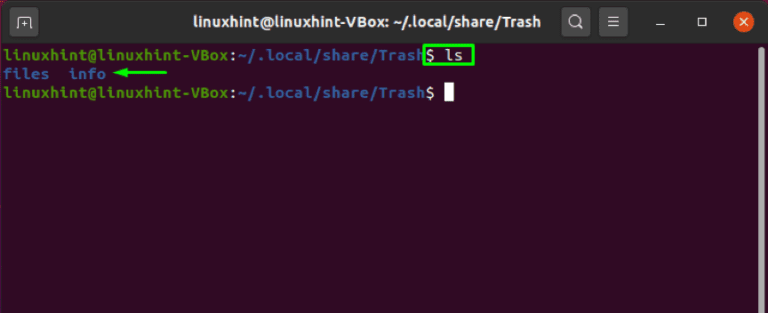 force empty trash ubuntu