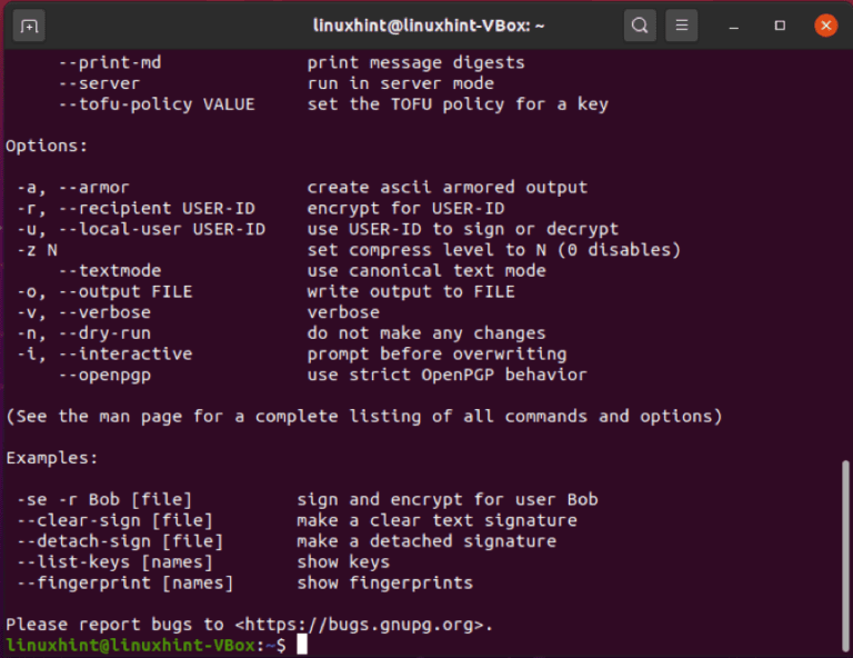 How To Use The Gpg Command On Ubuntu