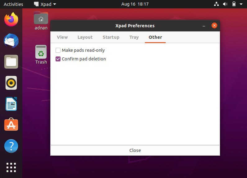 How to install and use xpad on Ubuntu