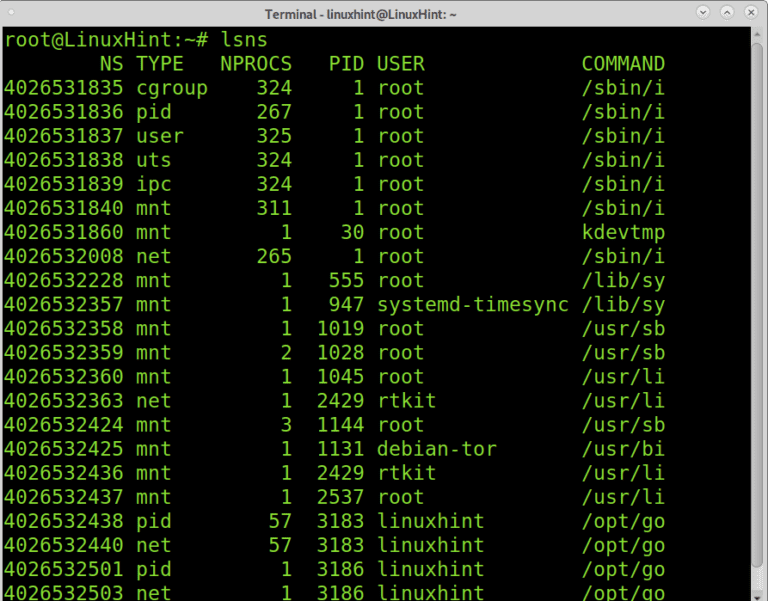 Linux namespace что это