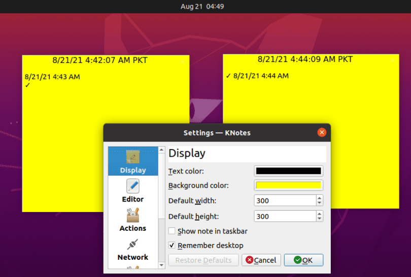 Top Sticky Notes App for Ubuntu