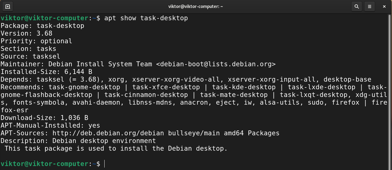 light desktop environment debian