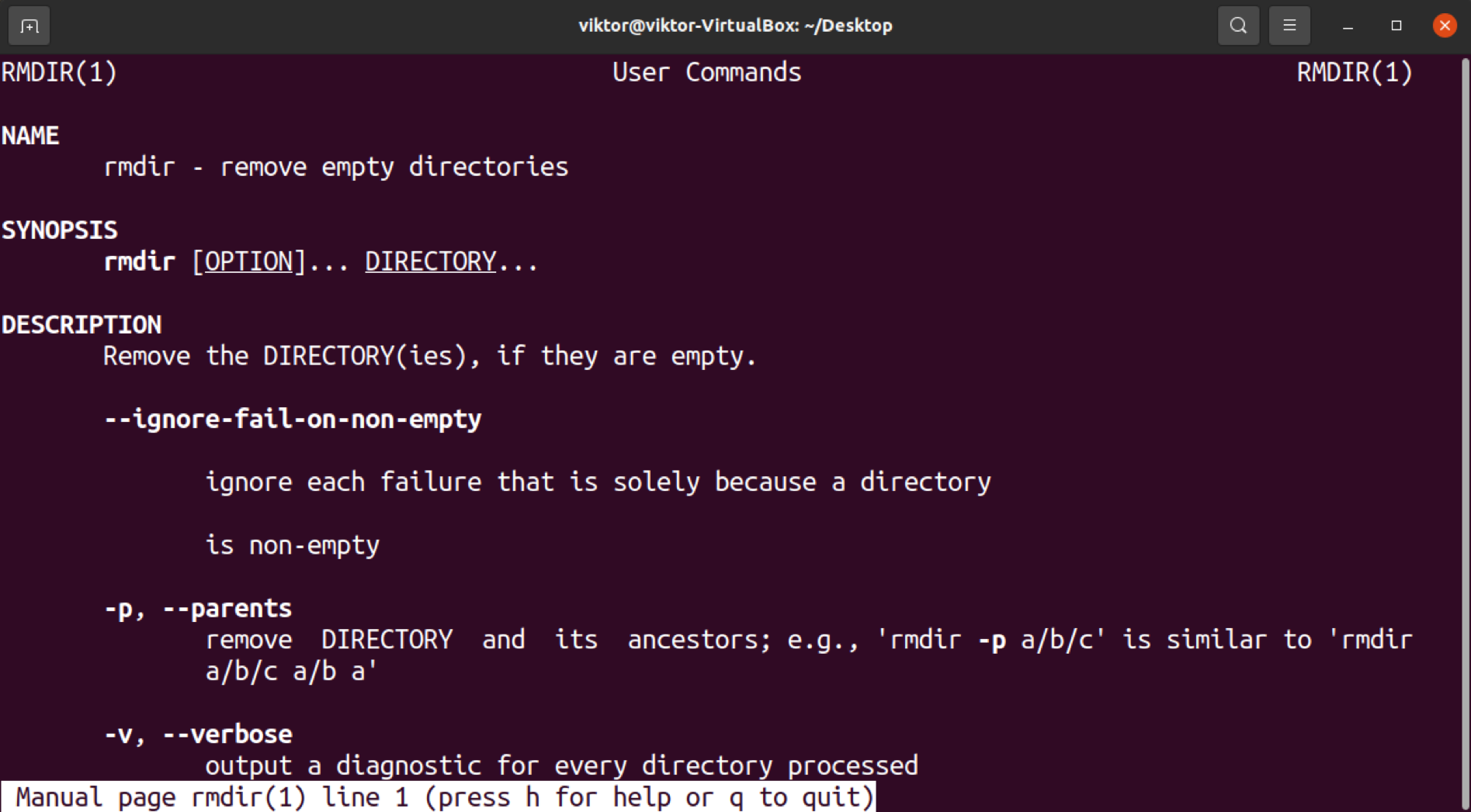 Удалить директорию linux directory not empty