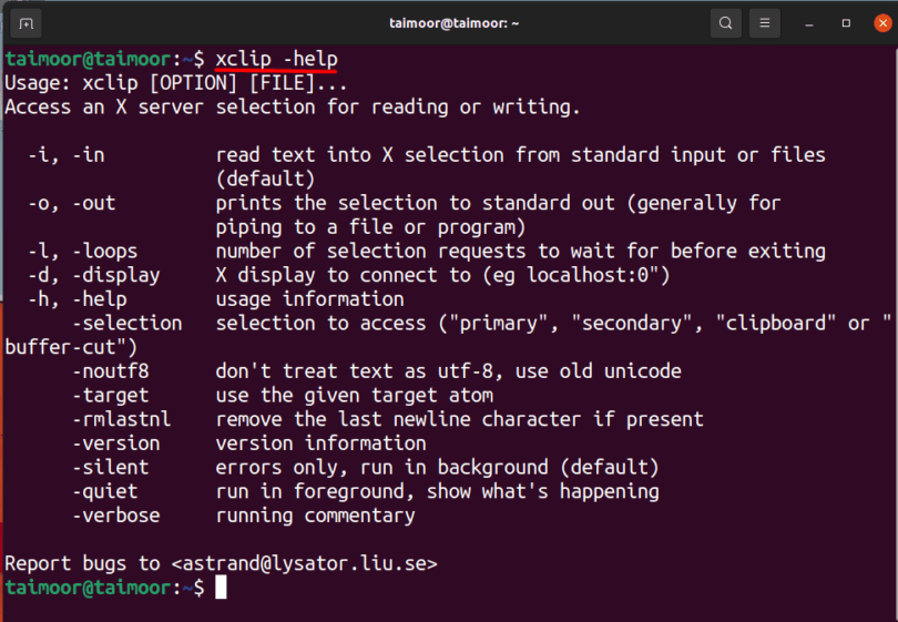 How to access clipboard using xclip in Ubuntu
