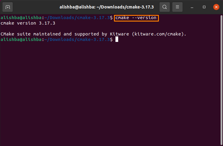 install latest cmake ubuntu 20.04