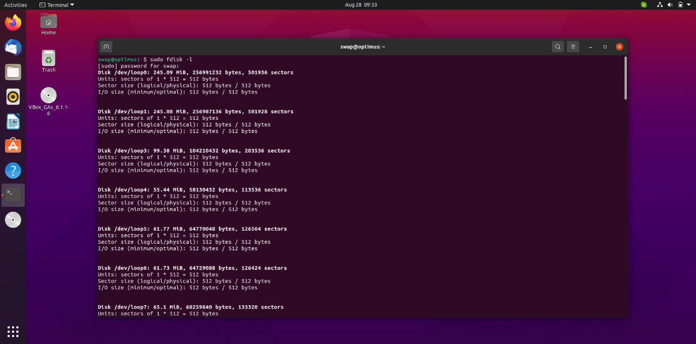 Util linux. Fdisk Linux how to use. Ubuntu WC.