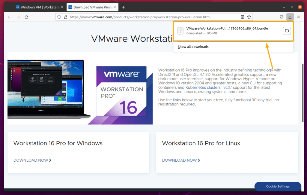 vmware workstation pro trial