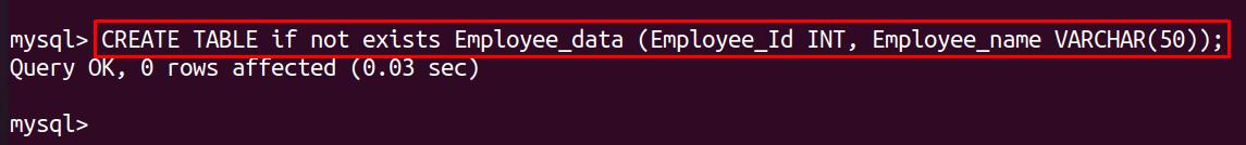 Create Temporary Table If Not Exists In Mysql