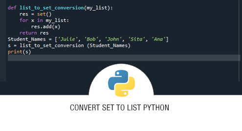 How To Convert A List Into A Set In Python? 