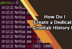 How Do I Create a Dedicated Crontab History Log