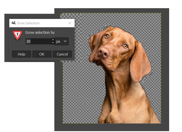 how to outline an image in gimp 6