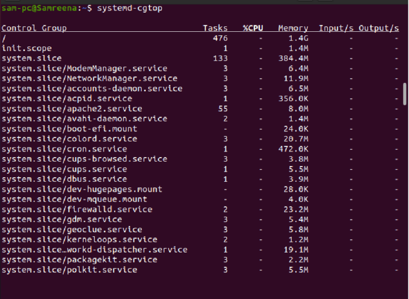 How can i see all services in ubuntu 