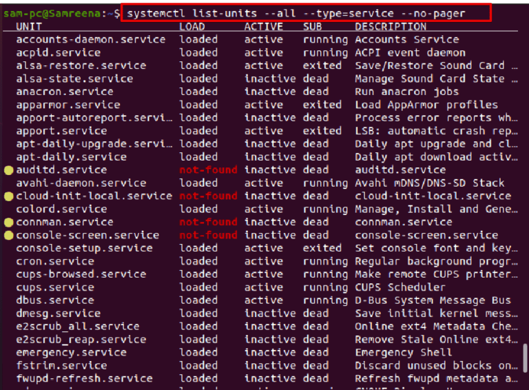 how-can-i-see-all-services-in-ubuntu