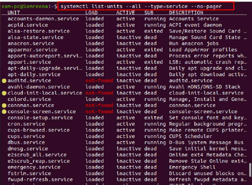 Ubuntu Status Ubuntu Service Status : Linux查看所有服务的状态 – VPGJM