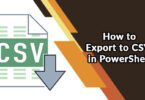 How to Export to CSV in PowerShell