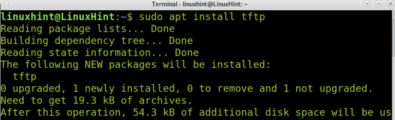 linux tftp client get