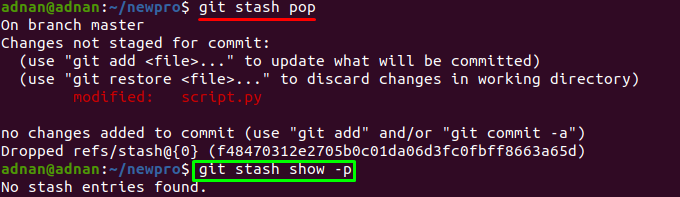 How To Use Git Stash And Git Stash Pop Commands