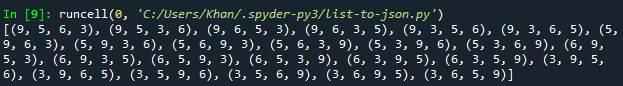 python permutations of a list