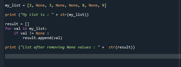 Remove None From The List Python DevsDay ru