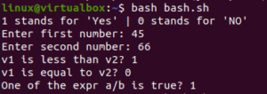 Bash Expr Command