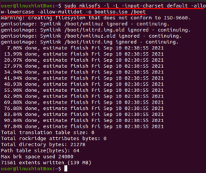 Mkisofs linux как сделать iso