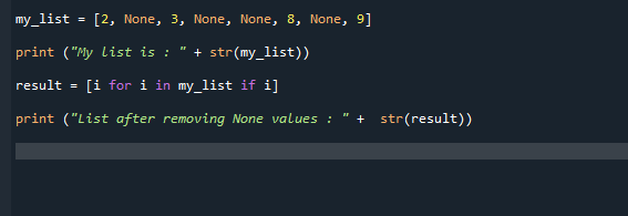 Remove None From The List Python DevsDay ru