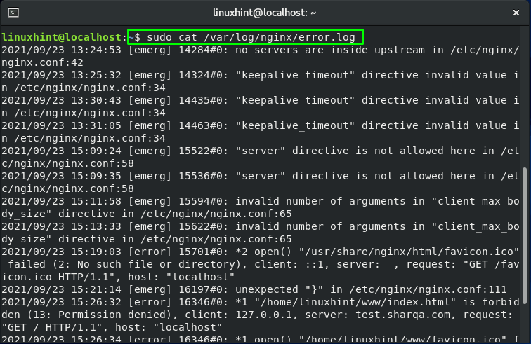 Var log cups error log. Логи nginx. Nginx ошибка. Error log. Nginx 404.