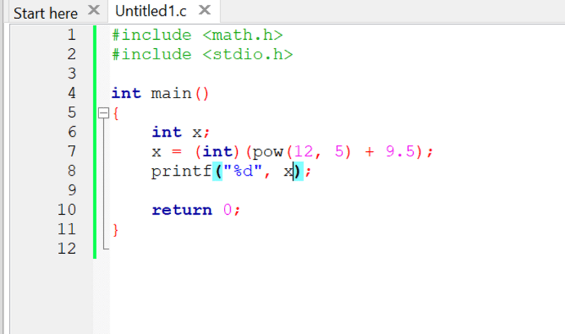 Pow Function in C