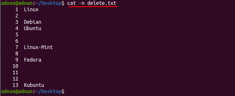 how-to-delete-empty-lines-using-sed