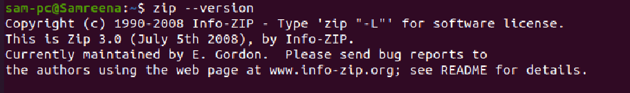 zip folder ubuntu