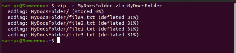 how-to-zip-a-folder-in-ubuntu