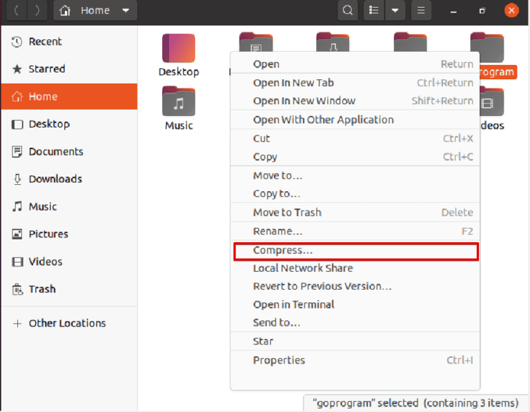 how-to-zip-a-folder-in-ubuntu