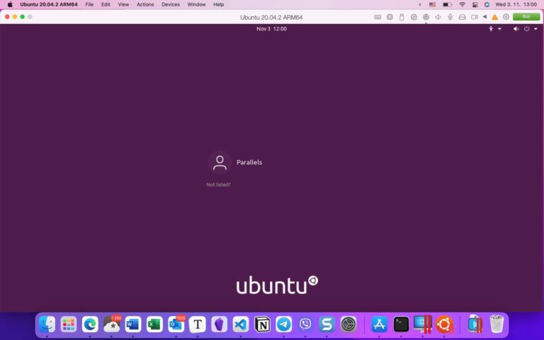 ubuntu on parallels m1