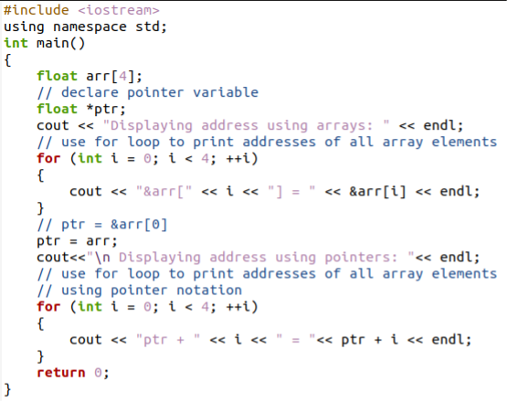 Array Of Pointers C 